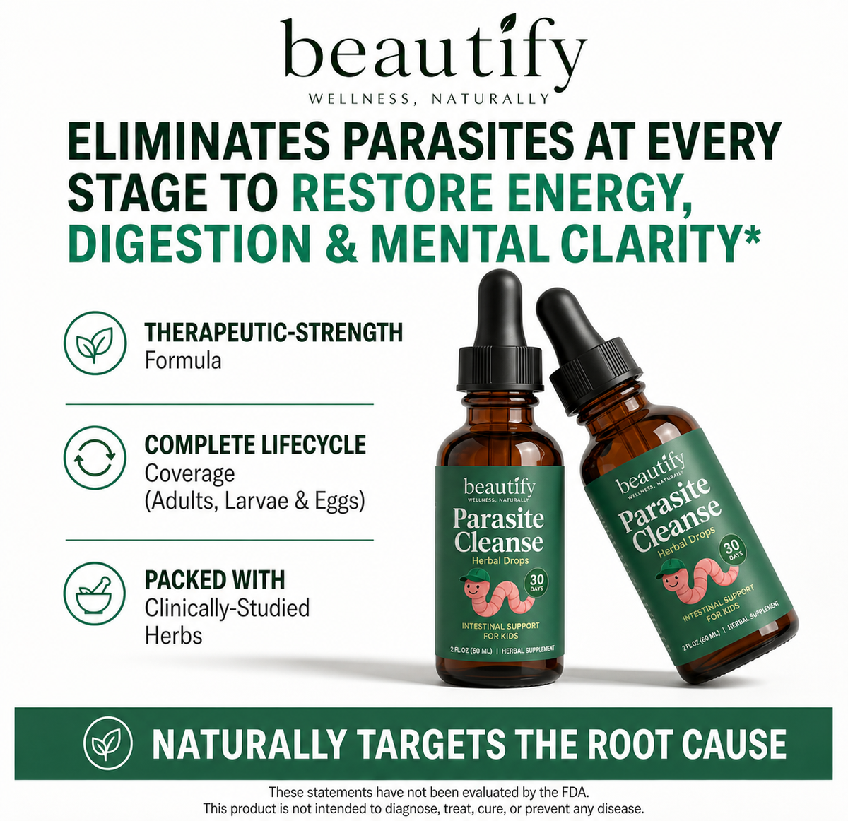 Black Walnut Wormwood Clove Parasite Cleanse
