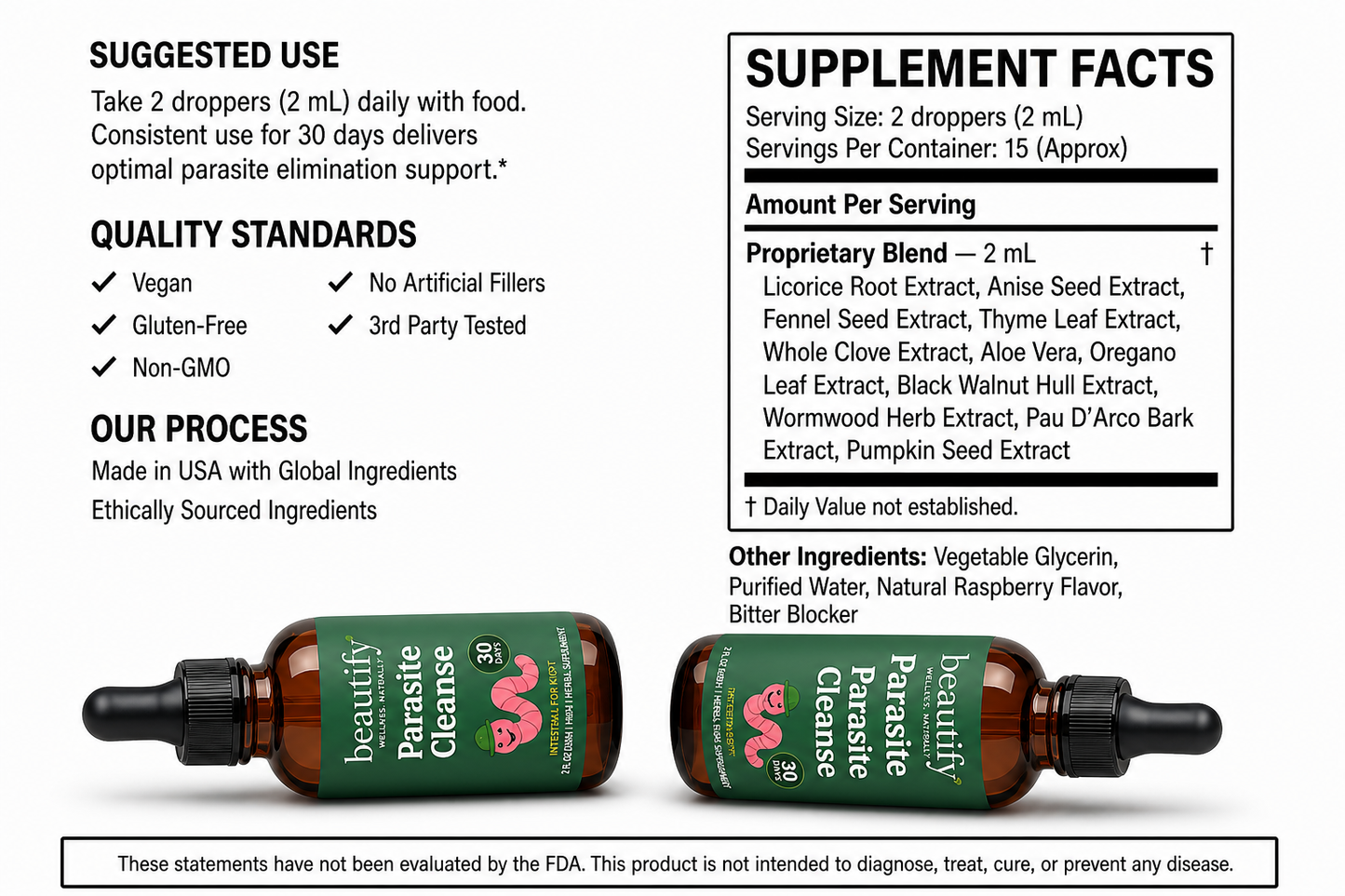 Black Walnut Wormwood Clove Parasite Cleanse