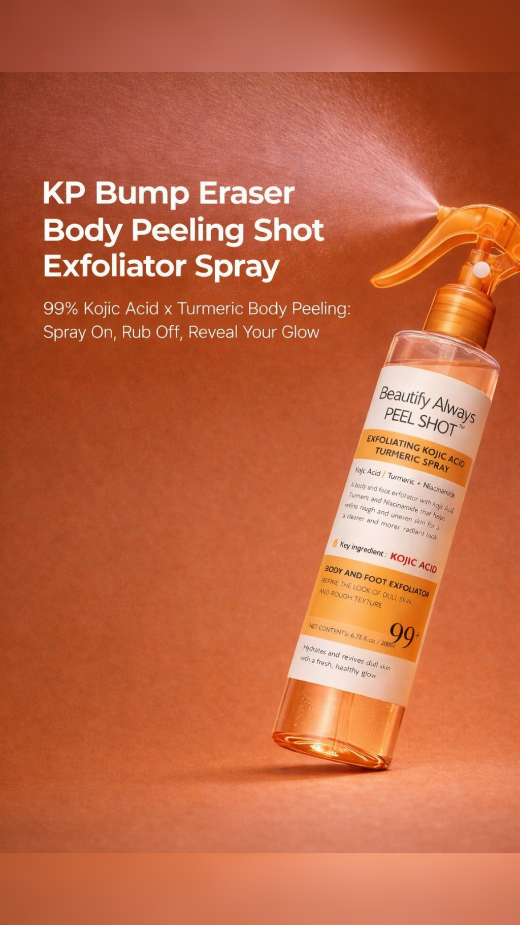 Beautify Radiance Kojic Acid Turmeric Spray