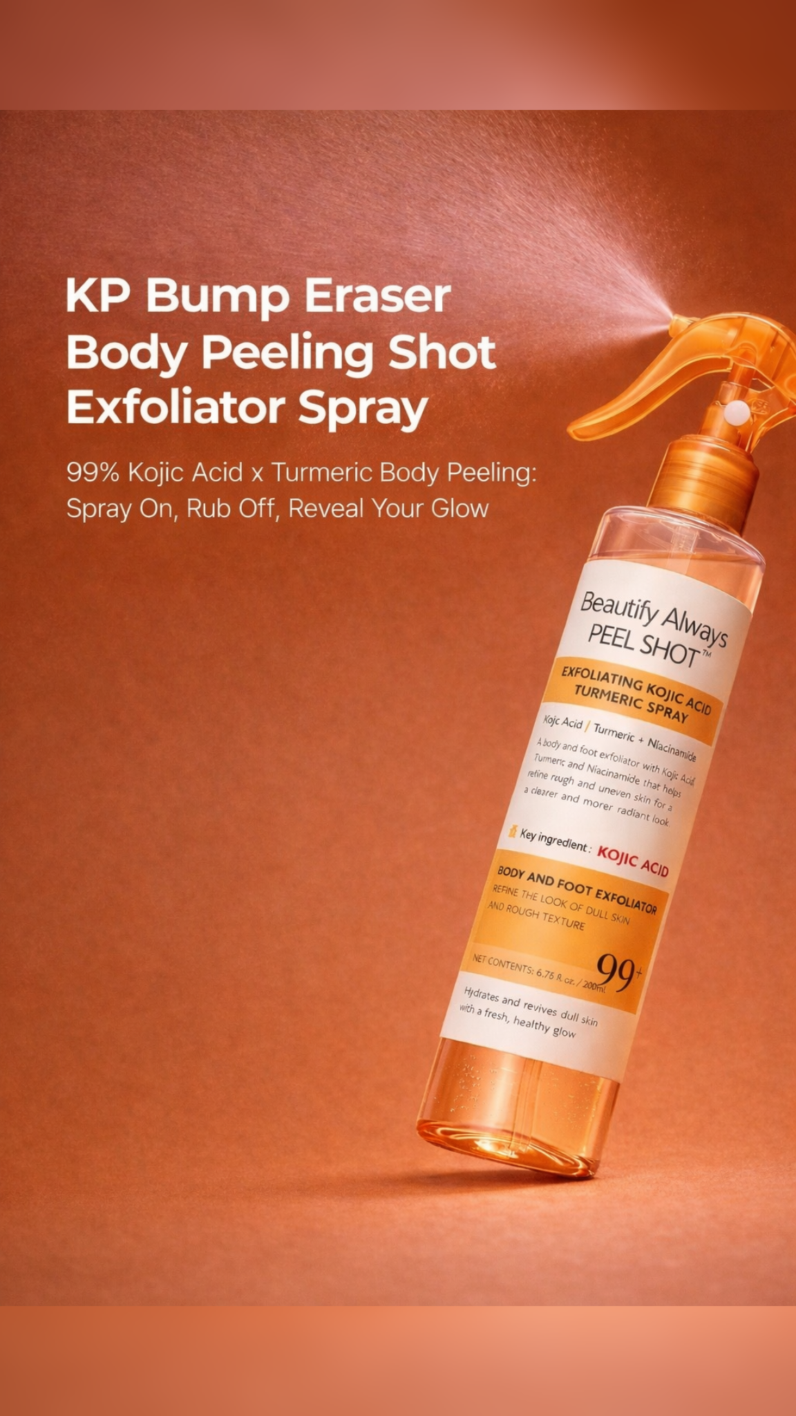 Beautify Radiance Kojic Acid Turmeric Spray